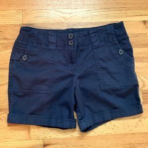 Dalia collection Modern Fit Navy shorts